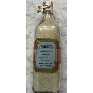 Pier 1 Imports Island Waves Bath Salts HTF Glass Bottle 22.9 OZ NEW